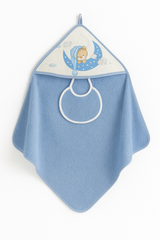 Coffret Cape de bain “Let’s Sleep” avec bavoir – 100x100 cm – Interbaby