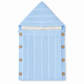 Nid d'ange en tricot molletonné K6010 - Bleu