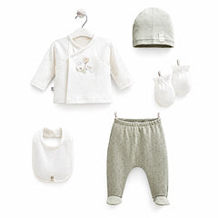 Coffret naissance Mini Travel classy boy 5 pcs coton