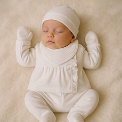 Pack naissance nœud froufrouté col et milieu velours 5 pcs