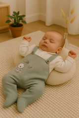 Grenouillère salopette nounours happy coton