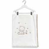 Couverture en microline 110x160 cm classe nounours unisexe