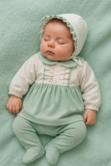 Pack naissance 2 froufrous sur col velours 5 pcs girly