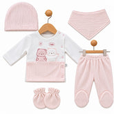 Pack naissance nounourssette Hello 5 pcs velours