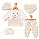 Pack naissance nounours Hello 5 pcs velours