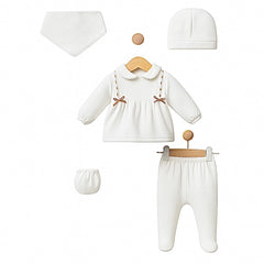 Pack naissance doubles nœud velours 5 pcs