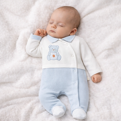 Grenouillère nounours Happy 1 pcs coton