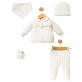 Pack naissance jolie nœud centré velours 5 pcs