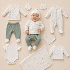 Coffret naissance Jungle 10 pcs coton