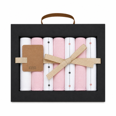 Pack 7 serviettes motifs coton girly