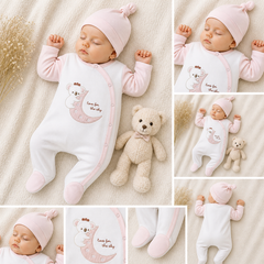 Grenouillère Koala love for the sky 1 bonnet coton
