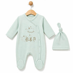 Grenouillère BBN cutie 1 bonnet coton