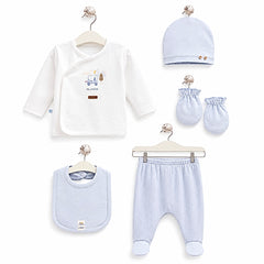 Coffret naissance Mini Adventure 5 pcs coton