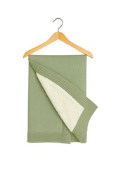 Couverture Unie Molletonnée 80x90 cm - Mint