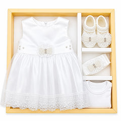 Coffret ROBE avec accessoires "Sbou3" White style 5 pcs