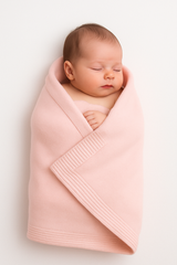 Couverture Unie Molletonnée 80x90 cm - Saumon