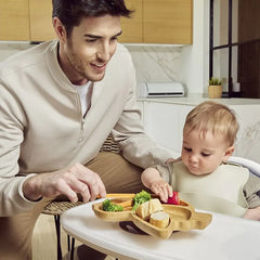 Assiette en Bois - Oiseau 6m+ Miniland