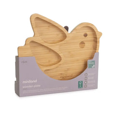 Assiette en Bois - Oiseau 6m+ Miniland