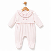 Grenouillère 4 boutons légère full pink coton 1 pcs