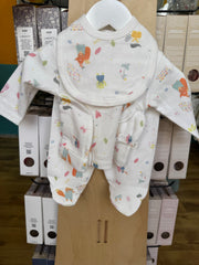 Pack naissance happy animals unisexe 5 pcs coton