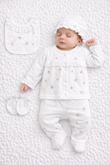 Coffret naissance multi fleury 5 pcs coton girly