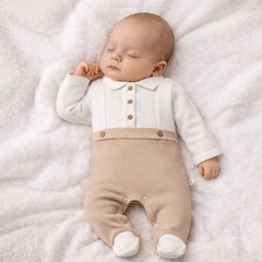 Grenouillère unie 3 boutons 1 pcs coton