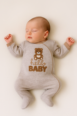 Grenouillère Hello baby coton 1 pcs