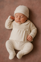 Pack naissance jolie fleur sur côté velours 5 pcs