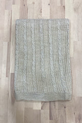 Couverture Triko welsoft 2 couches 85x95 cm - Beige