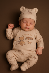 Grenouillère Race Bear 1 bonnet coton épais