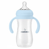 Mammia - Biberon natural feeling a poignée 330 ml - 6m+