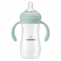 Mammia - Biberon natural feeling a poignée 330 ml - 6m+