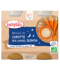 Babybio - Pot bonne nuit légumes quinoa 2x200 gr 8m+