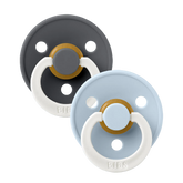 Lot de 2 sucettes Babyblue Iron - GLOW Bibs