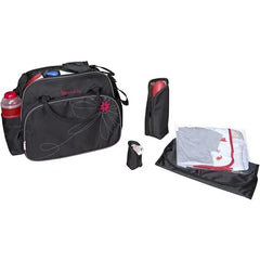 Badabulle - Sac a langer Vintage noir Fuchsia