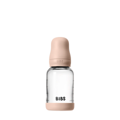 Bibs - Biberon en verre 120 ml avec tétine en latex - Blush 0m+