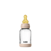 Bibs - Biberon en verre 120 ml avec tétine en latex - Blush 0m+