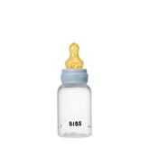 Bibs - Biberon plastique rond Latex 150 ml slow flow PP sans BPA - Baby blue 0m+