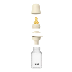 Bibs - Biberon rond Latex 150 ml slow flow PP sans BPA - Ivory 0m+
