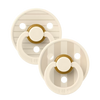 Bibs - Lot de 2 sucettes Studio color Ivory Vanilla
