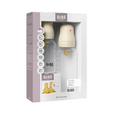 Bibs - Pack évolutif biberon PP sans BPA 150ml/270ml avec tétines en Latex - Ivory 0m+