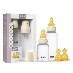 Bibs - Pack évolutif biberon PP sans BPA 150ml/270ml avec tétines en Latex - Ivory 0m+