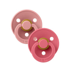 Bibs - Lot de 2 sucettes Anatomical Dusty pink corail