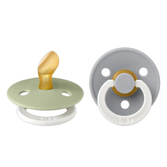 Bibs Lot de 2 sucettes Anatomical sage glow cloud glow