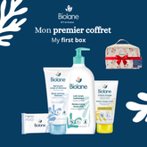Biolane Valisette bebe (Gel lavant, lait corps, crème change + lingettes)
