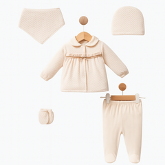 Pack naissance jolie nœud centré velours 5 pcs