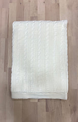 Couverture Triko welsoft 2 couches 85x95 cm - Ekru