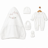 Pack naissance grenouillère classy girl + accessoires 5 pcs Premium
