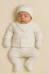 Pack naissance effet gilet super classy boy 5 pcs coton