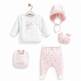 Coffret naissance Love Bunny 5 pcs coton